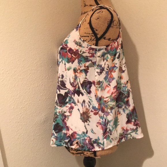 Apt 9 Sleeveless Floral Adjustable Strap Flowy Top-M - Picture 7 of 13